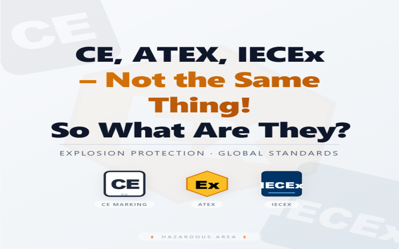 CE, ATEX, IECEx &ndash; Not the Same Thing! So What Are They?